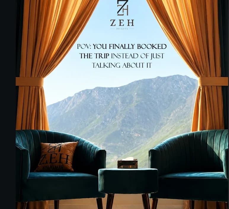 Mountain view from a suite at ZEH Heights